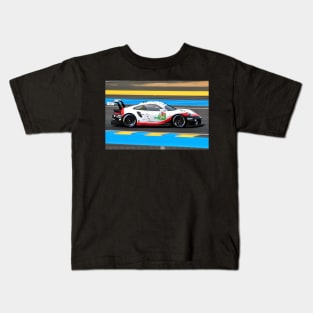 Porsche 911 RSR 24 Hours of Le Mans 2018 Kids T-Shirt